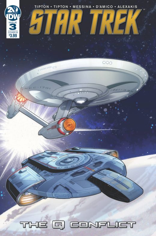STAR TREK Q CONFLICT #3 (OF 6) CVR B MESSINA
