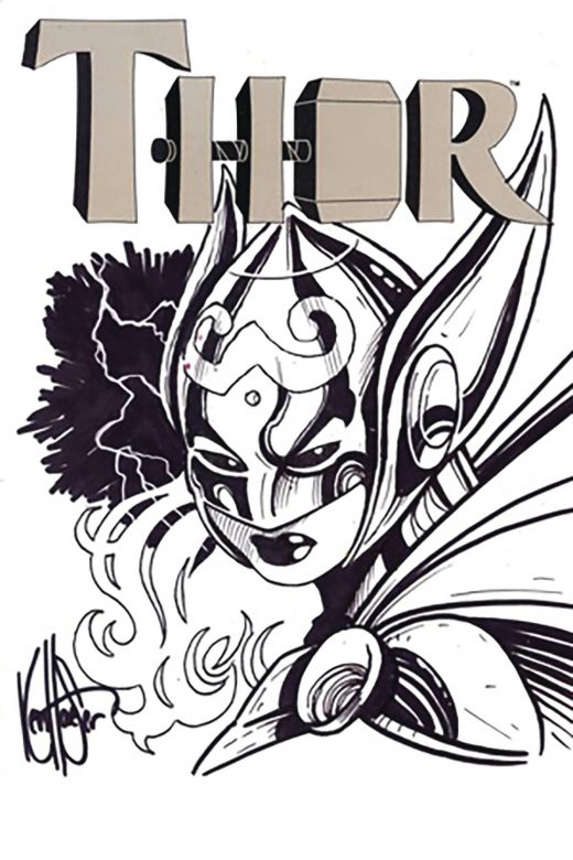 THOR #1 HAESER SGN REMARKED (C: 0-1-2)