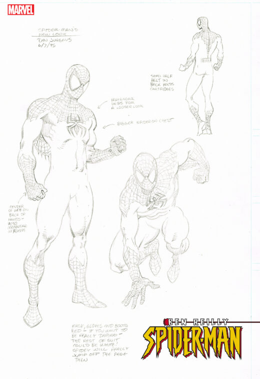 BEN REILLY: SPIDER-MAN 1 JURGENS SKETCH DESIGN VARIANT  1:50 Copies