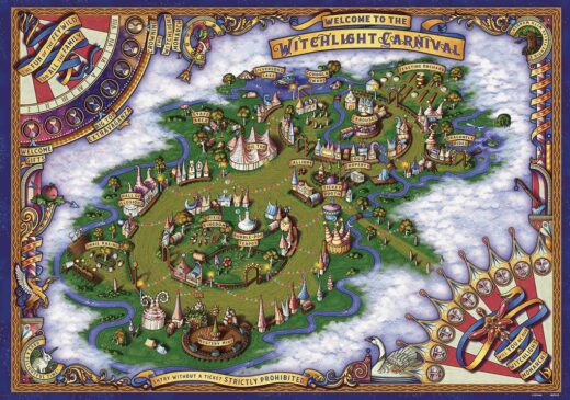 D&D ICONS DOMAIN PRISMEER WITCHLIGHT CARNIVAL WALL MAP (C: 0