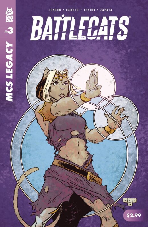 MAD CAVE STUDIOS LEGACY BATTLECATS #3 CVR B LONERGAN