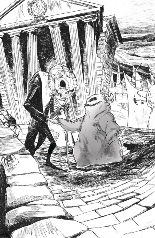 NBX BATTLE FOR PUMPKIN KING #2 (OF 5) CVR B B&W VIRGIN