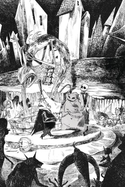 NBX BATTLE FOR PUMPKIN KING #5 (OF 5) CVR B B&W VIRGIN (C: 1