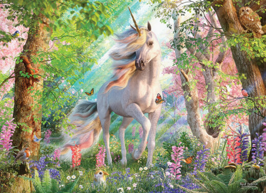Jigsaw Puzzle - Unicorn In The Woods