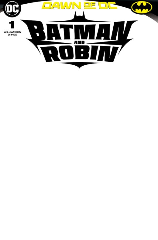 BATMAN AND ROBIN #01 CVR D BLANK CARD STOCK VAR