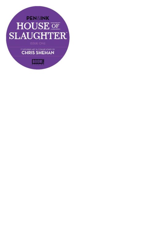 HOUSE OF SLAUGHTER PEN & INK #1 CVR C BLANK SKETCH VAR