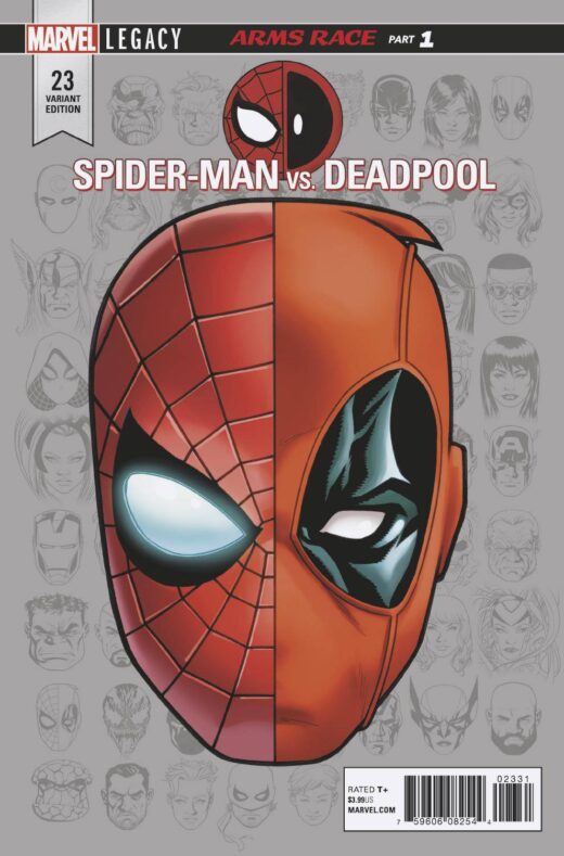 SPIDER-MAN DEADPOOL #23 MCKONE LEGACY HEADSHOT 1:10 Copies VAR LEG