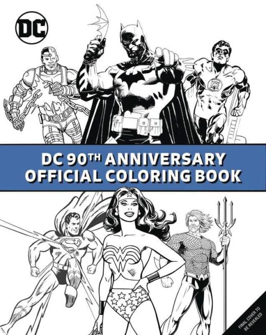 DC COMICS 90TH ANNIVERSARY OFF COLORING BOOK SC (C: 0-1-1)