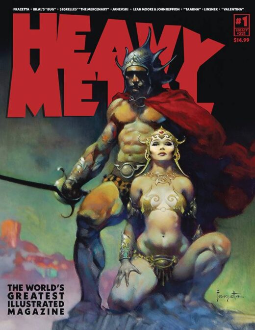 HEAVY METAL MAGAZINE #1 CVR B FRAZETTA (MR) (C: 0-1-2)