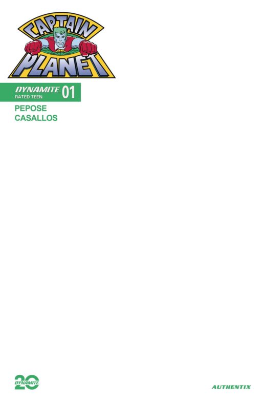 CAPTAIN PLANET #1 CVR G BLANK AUTHENTIX (C: 1-0-0)