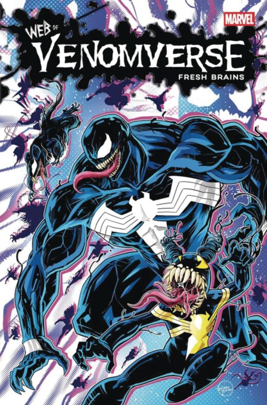 DF WEB OF VENOMVERSE FRESH BRAINS #1 SCHULTZ SILVER SGN (C: