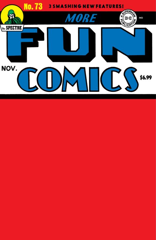 MORE FUN COMICS #73 FACSIMILE EDITION CVR C BLANK VAR