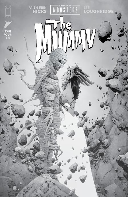 UNIVERSAL MONSTERS THE MUMMY #4 (OF 4) CVR D INC 1:25 JAE LEE & JUNE CHUNG CLASSIC HORROR B&W VAR