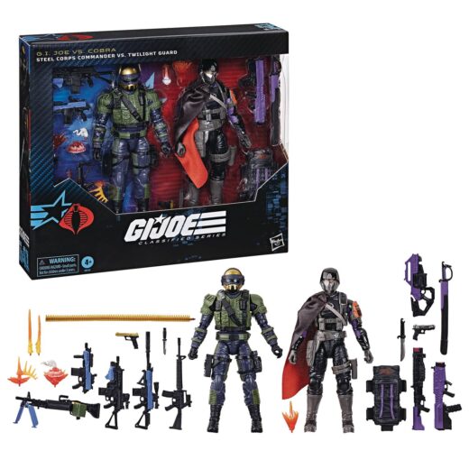GI JOE CLASS STEEL CORPS CMDR / TWILIGHT GUARD 6IN AF 2PK (N