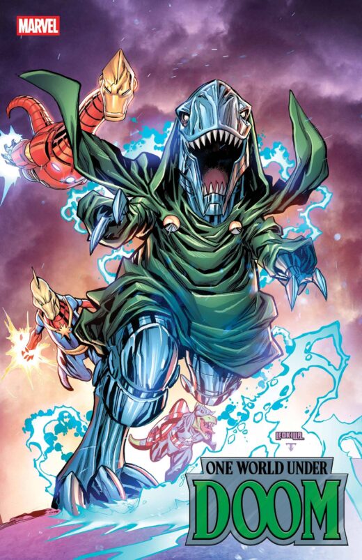 ONE WORLD UNDER DOOM #5 (OF 9) KEN LASHLEY DOOMASAUR VAR