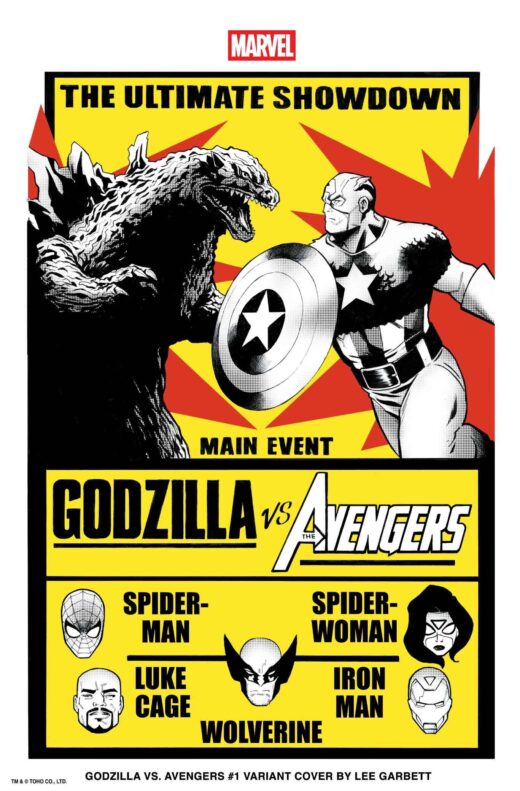 GODZILLA VS AVENGERS #1 LEE GARBETT VERSUS VAR