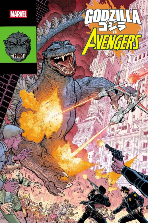 GODZILLA VS AVENGERS #1 NICK BRADSHAW MONSTER HOMAGE VAR