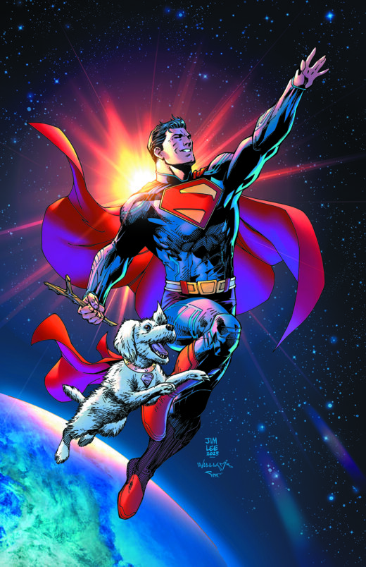 SUPERMAN UNLIMITED #1 CVR G JIM LEE SUPERMAN MONTH CARD STOCK VAR