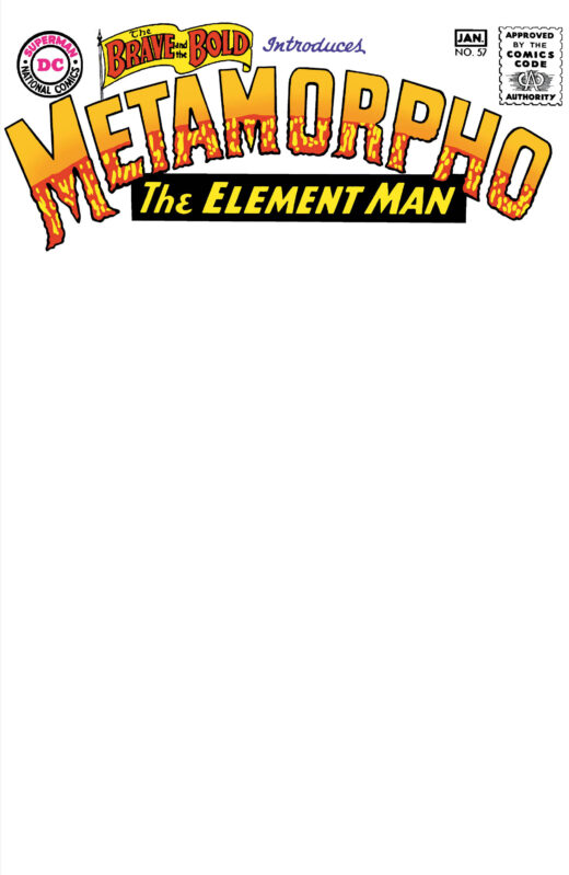 BRAVE AND THE BOLD #57 FACSIMILE EDITION CVR C BLANK CARD STOCK VAR