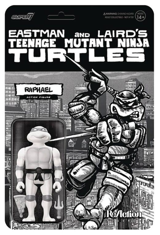 TMNT REACTION WV9 RAPHAEL COMIC GREYSCALE AF (Net) (C: 1-1-2