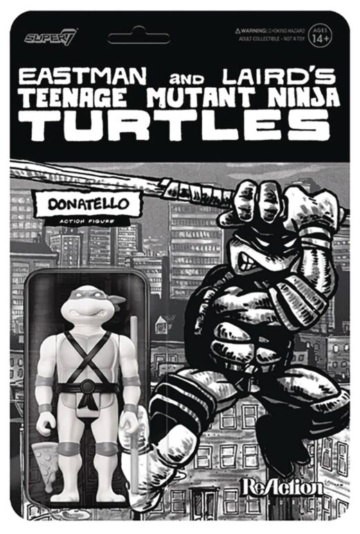 TMNT REACTION WV9 DONATELLO COMIC GREYSCALE AF (Net) (C: 1-1