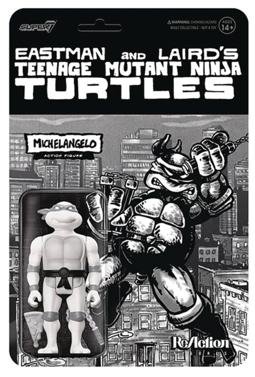 TMNT REACTION WV9 MICHELANGELO COMIC GREYSCALE AF (Net) (C: