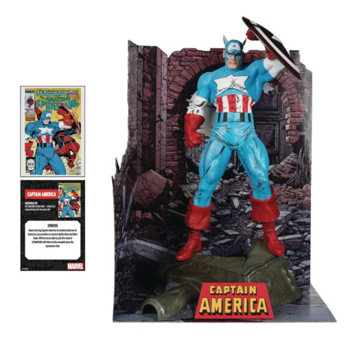 MCFARLANE MARVEL WV1 ASM #323 CAPTAIN AMERICA 1/6 SCALE FIG