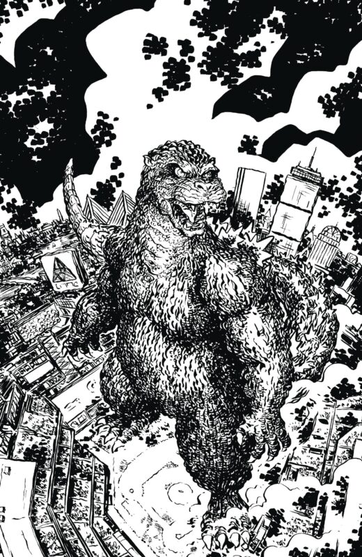 GODZILLA VS AMERICA BOSTON #1 25 COPY LONGERGAN B&W INCV