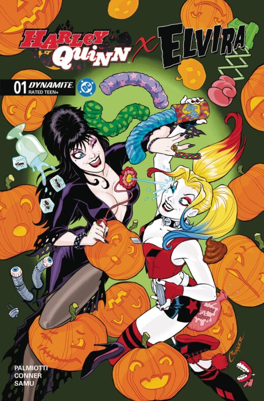HARLEY QUINN X ELVIRA #1 CVR F CONNER 1 FOIL