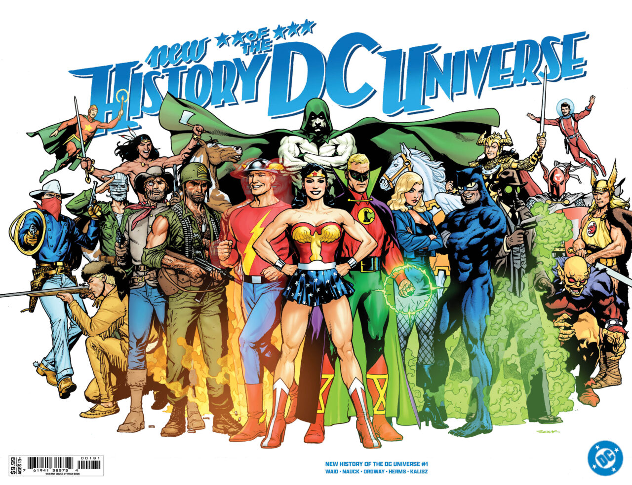 NEW HISTORY OF THE DC UNIVERSE #1 (OF 4) CVR E RYAN SOOK WRAPAROUND ...