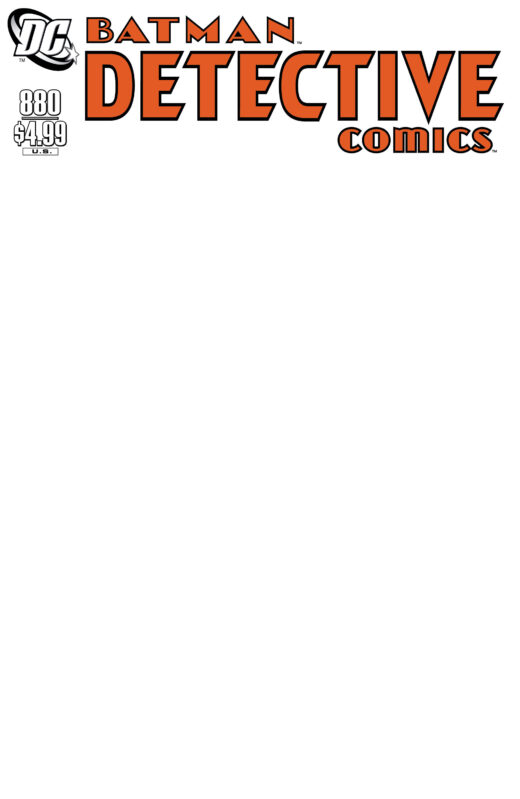DETECTIVE COMICS #880 FACSIMILE EDITION CVR D BLANK VAR