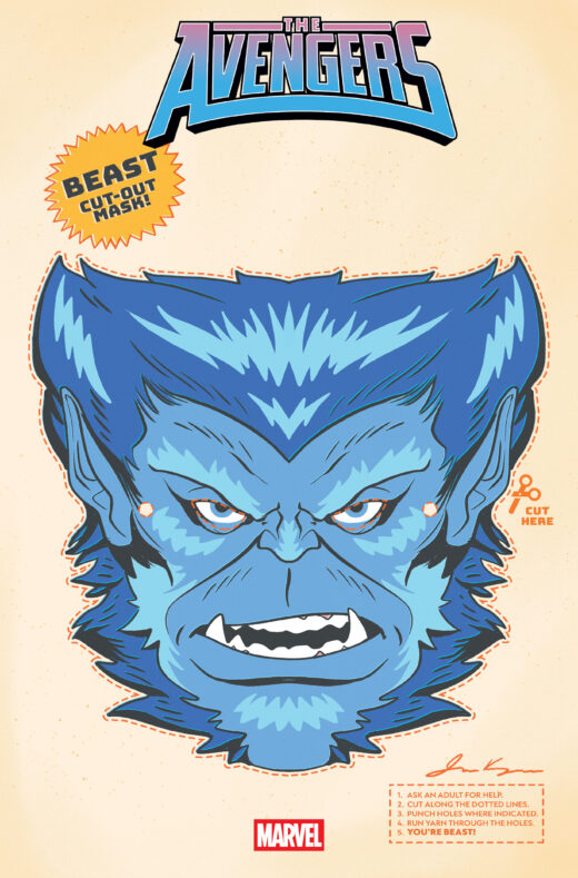 AVENGERS #30 RETRO HALLOWEEN MASK VARIANT