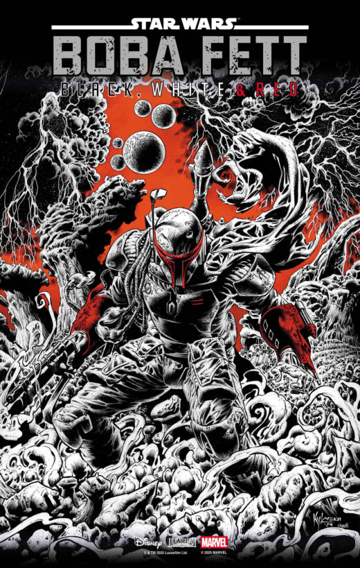 STAR WARS: BOBA FETT - BLACK, WHITE & RED #2 KYLE HOTZ VARIANT