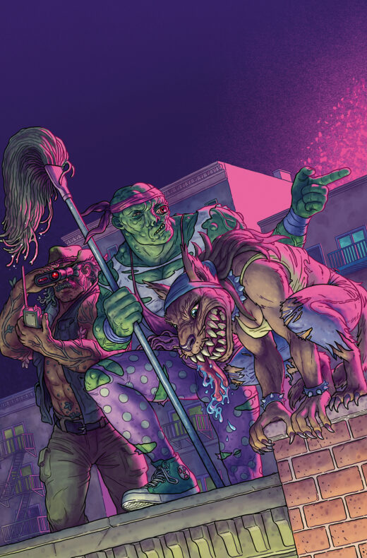 TOXIC CRUSADERS #2 (OF 5) CVR C TRISTAN WRIGHT WITH EXCLUSIVE TRADING CARD BY MATT BORS VAR (MR)