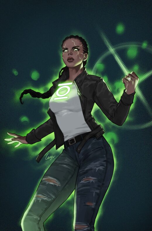 ABSOLUTE GREEN LANTERN #7 CVR C LESLEY LEIRIX LI CARD STOCK VAR