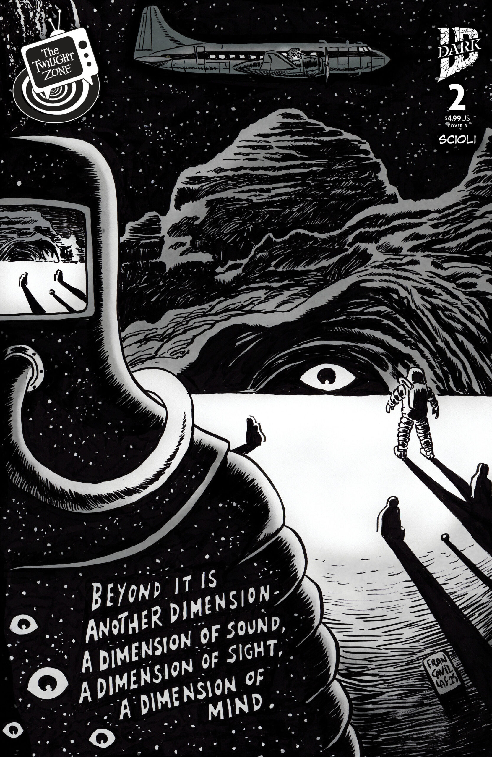 The Twilight Zone #2 Variant B (Francavilla Connecting Cover)