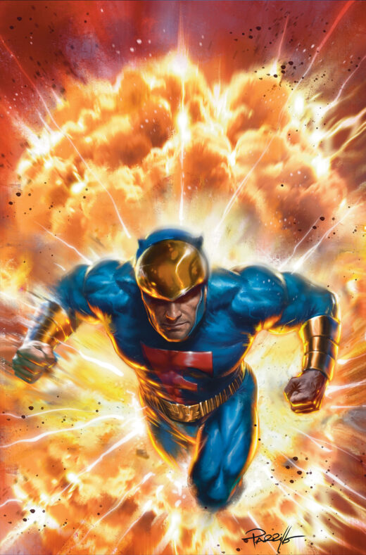 BLUE FALCON & DYNOMUTT #4 CVR E LUCIO PARRILLO METAL VIRGIN VAR