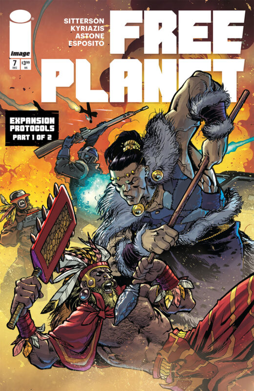 FREE PLANET #7 CVR B ILIAS KYRIAZIS & VITTORIO ASTONE VAR