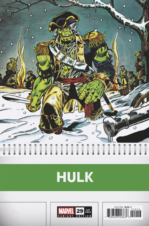 INCREDIBLE HULK #29 HERB TRIMPE BICENTENNIAL CALENDAR HIDDEN GEM VAR (150 Copies)