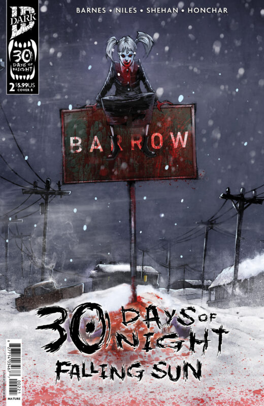 30 DAYS OF NIGHT Falling Sun #2 Variant B (Damien Worm)