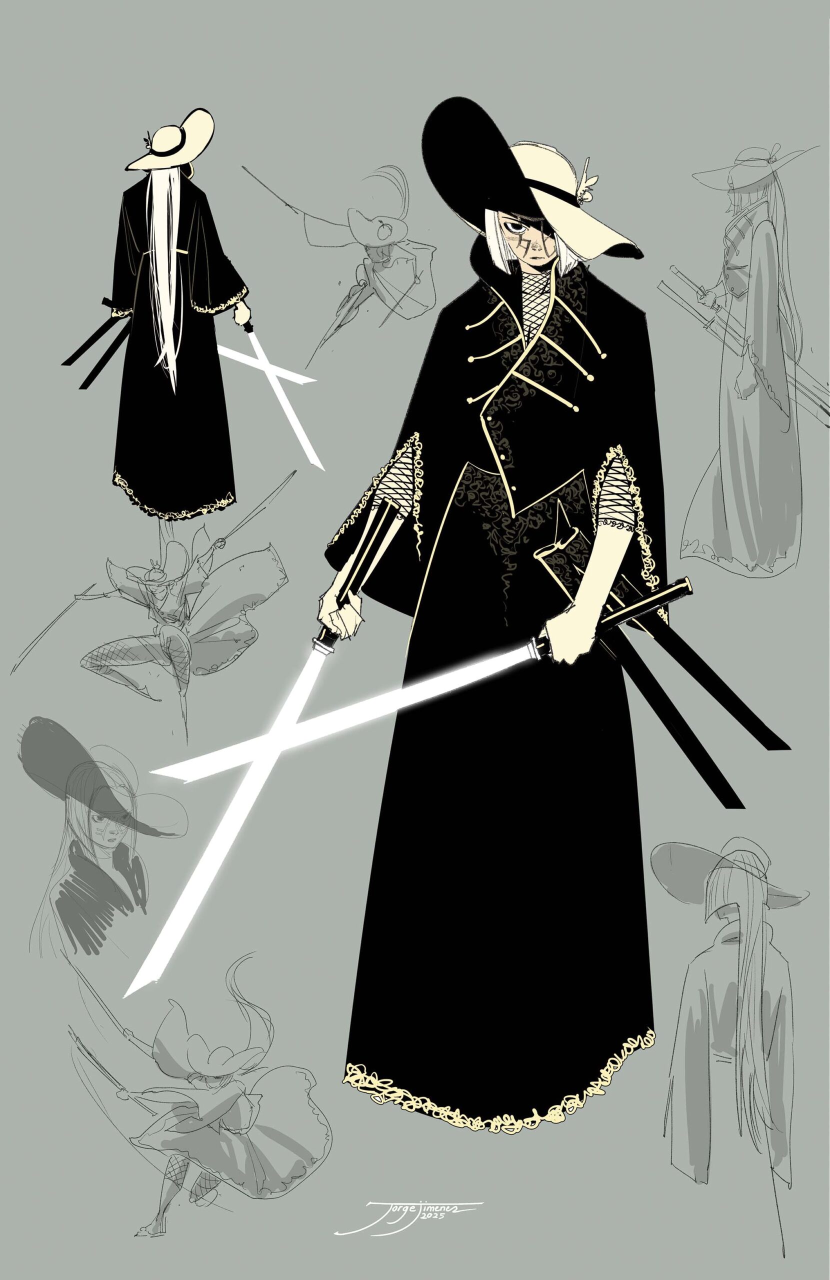 BATMAN #5 CVR G JORGE JIMENEZ LADY DEATH MAN DESIGN CARD STOCK VAR