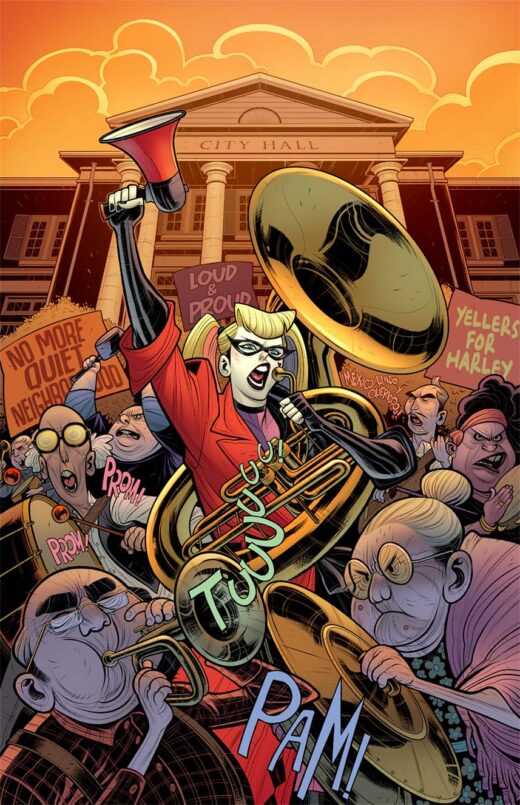 HARLEY QUINN #58 CVR D ELIZABETH TORQUE CARD STOCK VAR