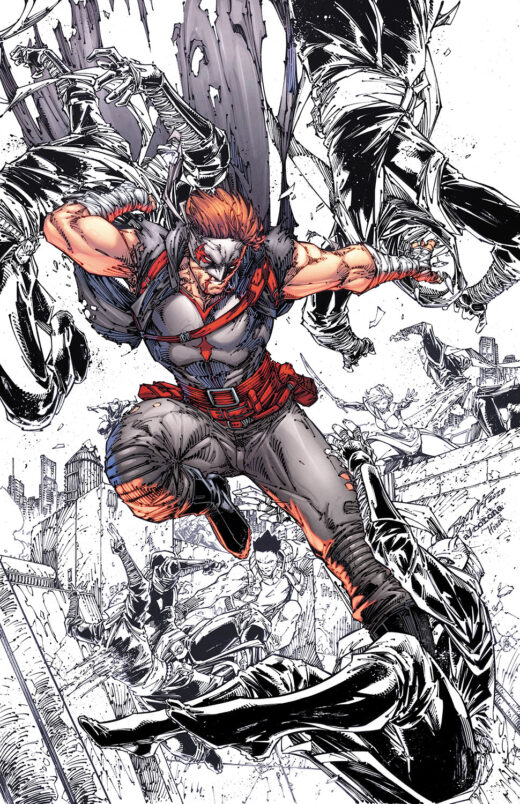 FINAL BOSS #3 CVR E INC 1:50 BRETT BOOTH SPOT COLOR VAR (MR)