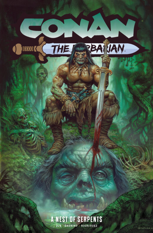 CONAN THE BARBARIAN TP VOL 06 A NEST OF SERPENTS DIRECT MARKET EDITION GREG STAPLES CVR (MR)