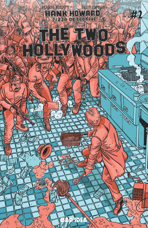 HANK HOWARD PIZZA DETECTIVE THE TWO HOLLYWOODS #2 (OF 2) CVR B DAVID LAPHAM VAR