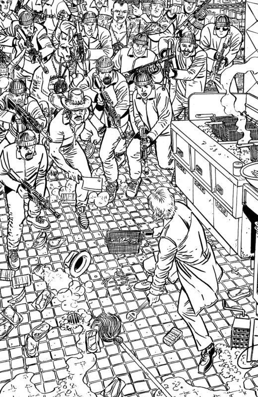 HANK HOWARD PIZZA DETECTIVE THE TWO HOLLYWOODS #2 (OF 2) CVR D INC 1:20 DAVID LAPHAM B&W VAR