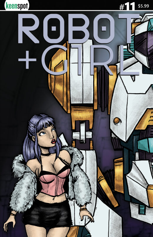 ROBOT + GIRL #11 CVR A MIKE WHITE LEFT SIDE CONNECTING COVER BAGGED WITH TRADING CARD