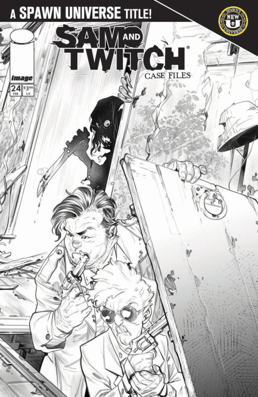 SPAWN SAM AND TWITCH CASE FILES #24 CVR B IG GUARA B&W VAR