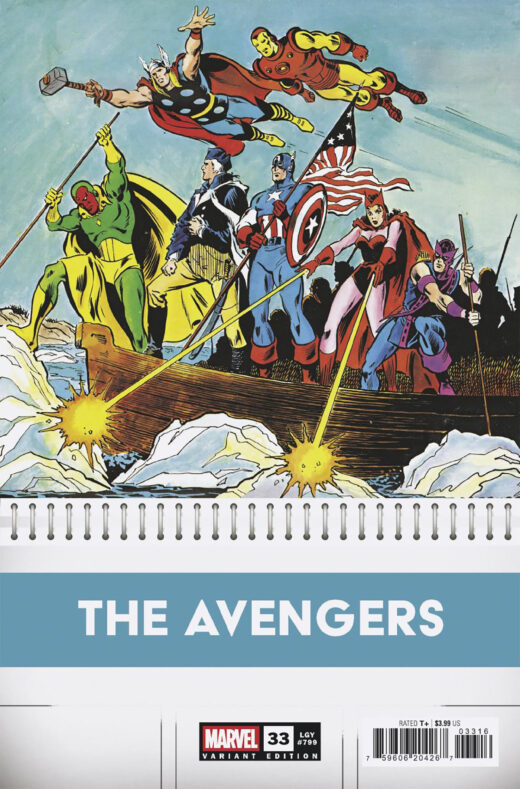 AVENGERS #33 JIM MOONEY BICENTENNIAL CALENDAR HIDDEN GEM VARIANT (1:50 Copies)