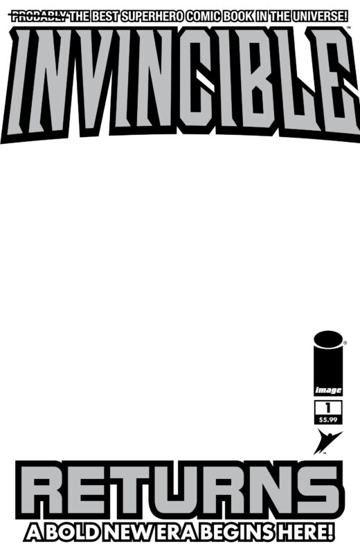 INVINCIBLE RETURNS FACSIMILE EDITION #1 CVR D BLANK SKETCH VAR